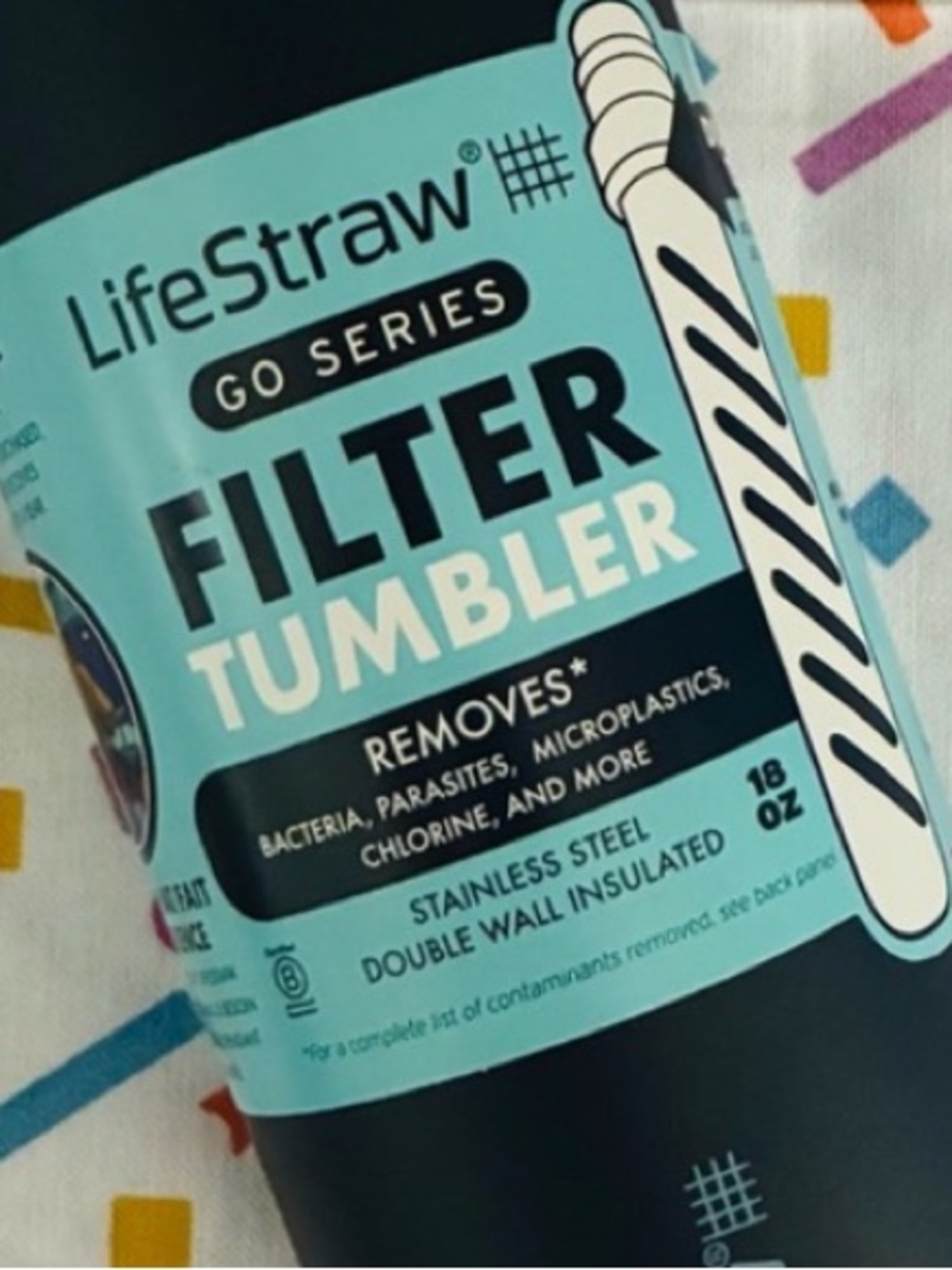 LifeStraw Potable Water Filter Travel, Camping, Outdoor, Jobsite, Gift for Dad